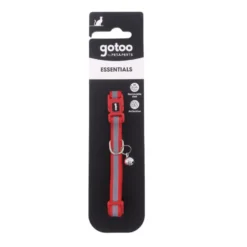 Gotoo Collar reflectante rojo para gatos