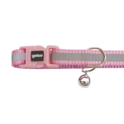 Gotoo Collar reflectante rosa para gatos