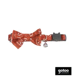 Gotoo Collar rojo con cascabel extraíble para gatos