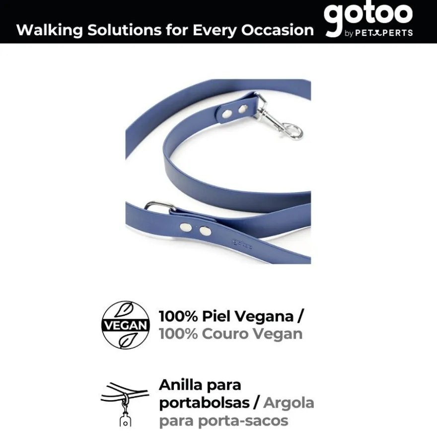 Gotoo Correa Biothane azul para perros