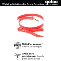 Gotoo Correa Biothane roja para perros