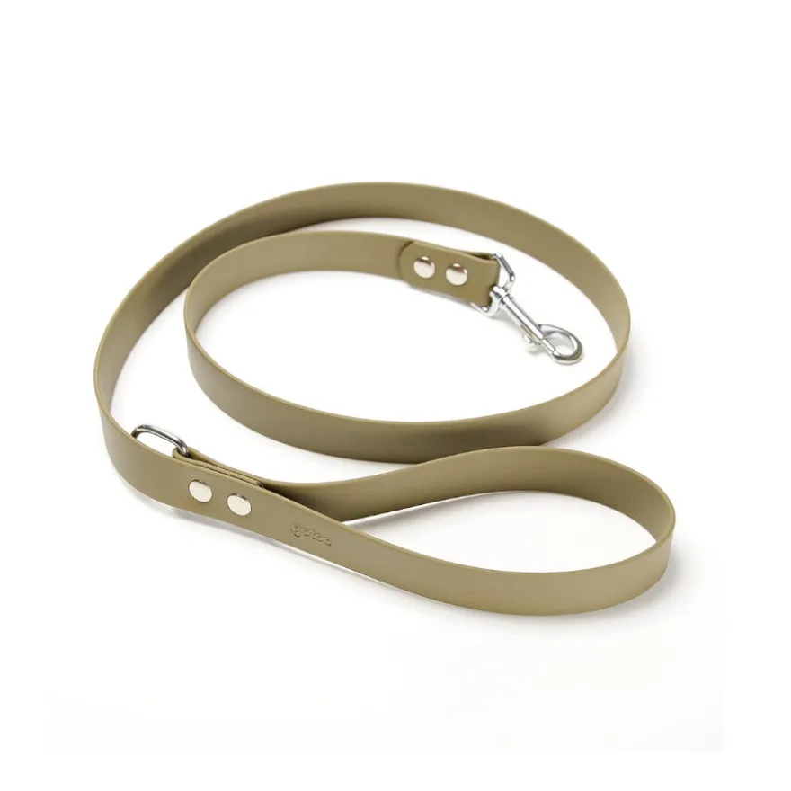 Gotoo Correa Biothane verde oliva para perros