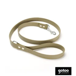 Gotoo Correa Biothane verde oliva para perros