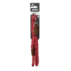 Gotoo Correa de cuerda reflectante roja para perros