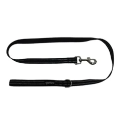 Gotoo Correa de nylon negra reflectante para perros