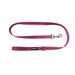 Gotoo Correa de nylon reflectante rosa para perros