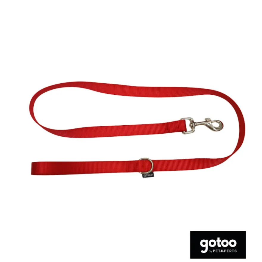 Gotoo Correa de nylon roja para perros