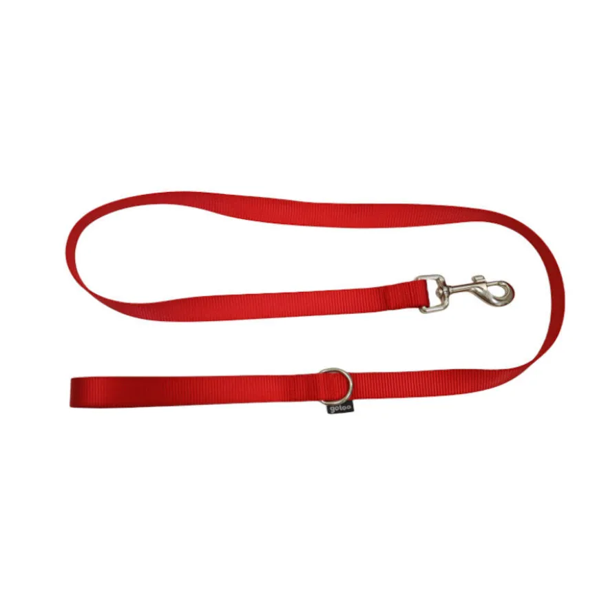 Gotoo Correa de nylon roja para perros