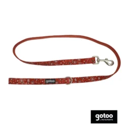 Gotoo Correa estampada cachemira rojo para perro