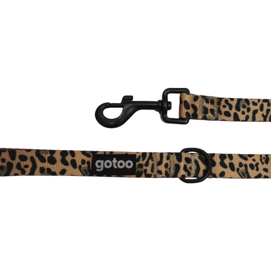 Gotoo Correa estampada leopardo perros