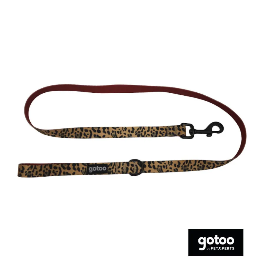 Gotoo Correa estampada leopardo perros