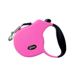 Gotoo Correa extensible rosa para perros