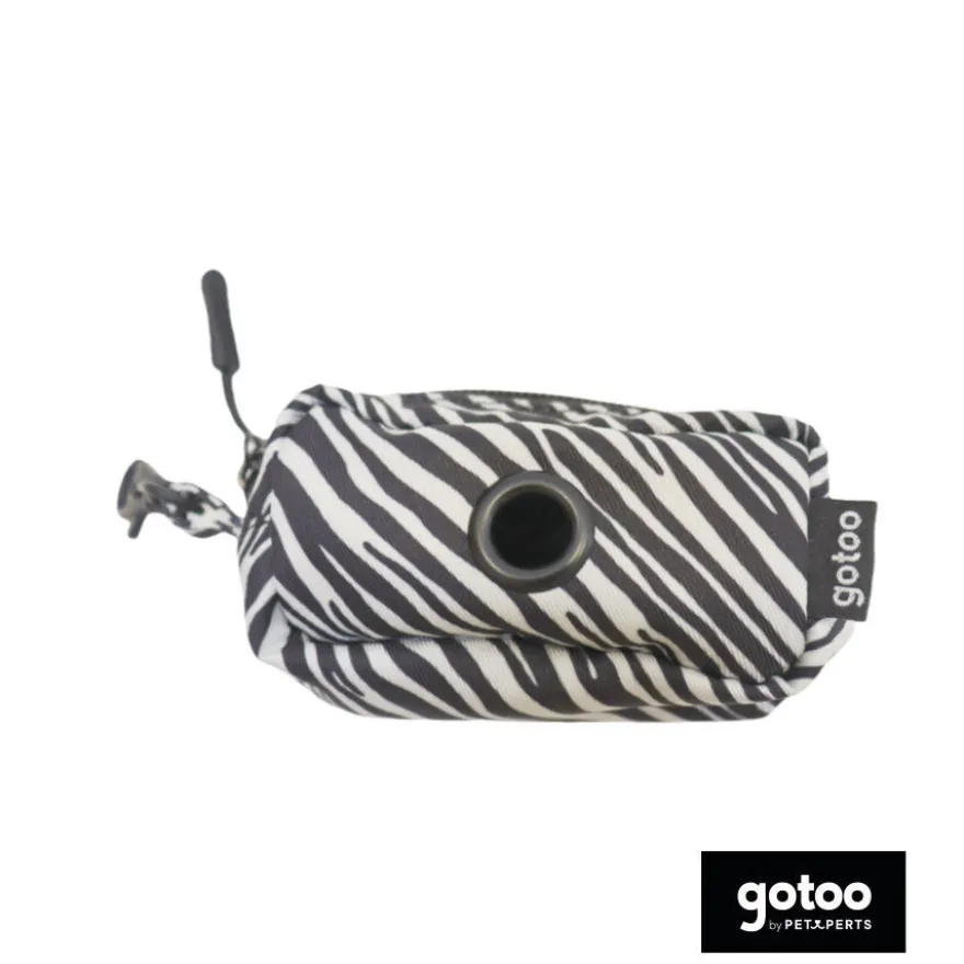 Gotoo Porta bolsas estampado zebra para perros