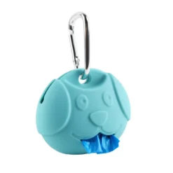 Gotoo Porta bolsas silicona azul para perros