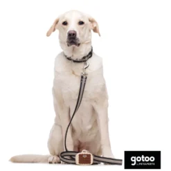 Gotoo Porta bolsas silicona marrón para perros
