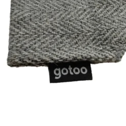 Gotoo Set Bandana y Pajarita espiga gris para perros