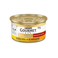 Gourmet Gold Pollo e Hígado en salsa lata para gatos