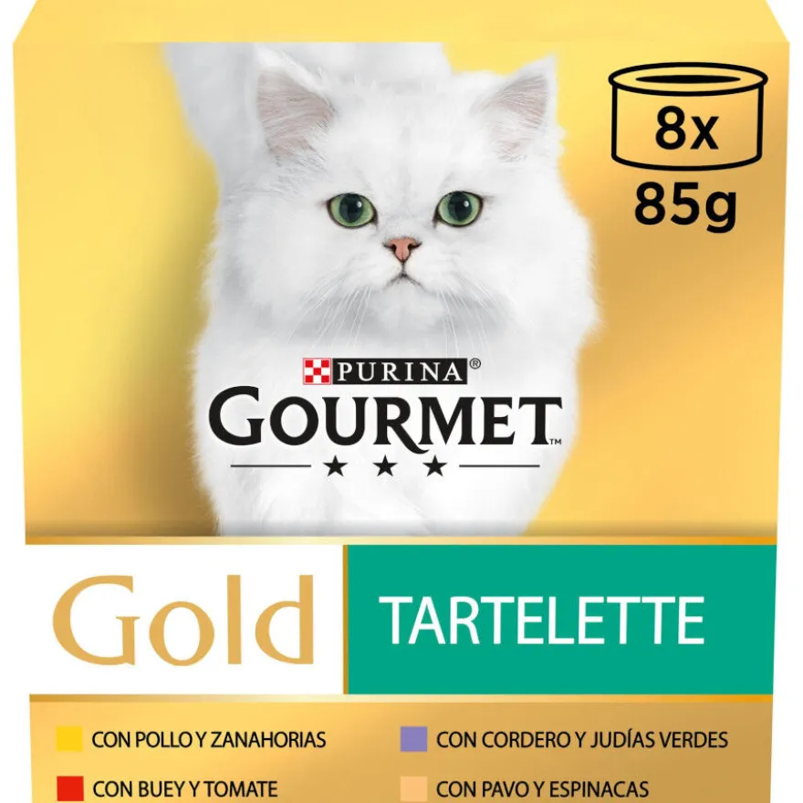 Gourmet Gold Tartelette Pastel de Carne lata para gatos