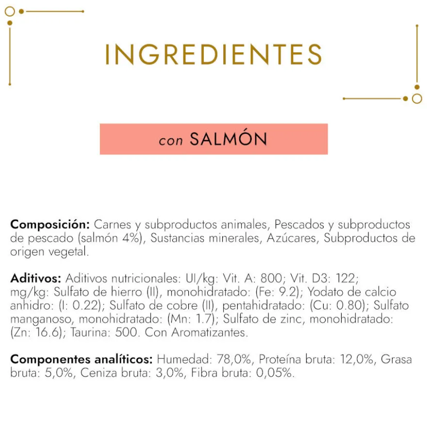 Gourmet Gold Terrine Salmón lata para gatos