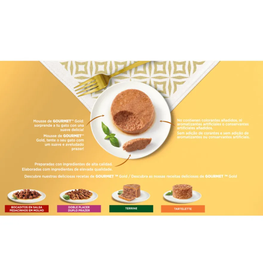 Gourmet Mousse Pack Surtido lata para gatos