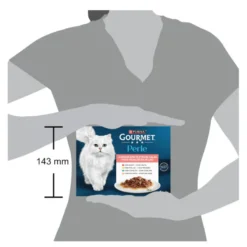 Gourmet Perle Filetes de Carne en salsa sobre para gatos