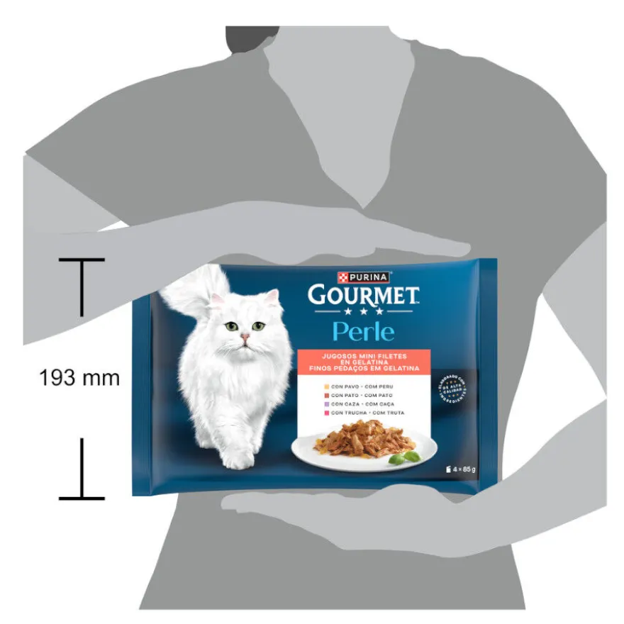 Gourmet Perle Filetes en gelatina sobre para gatos