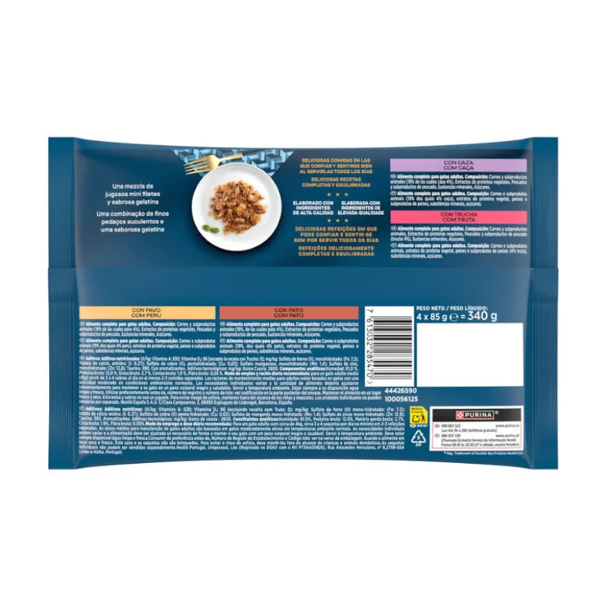 Gourmet Perle Filetes en gelatina sobre para gatos