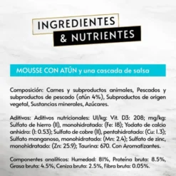 Gourmet Revelations Atún tarrinas en mousse para gatos