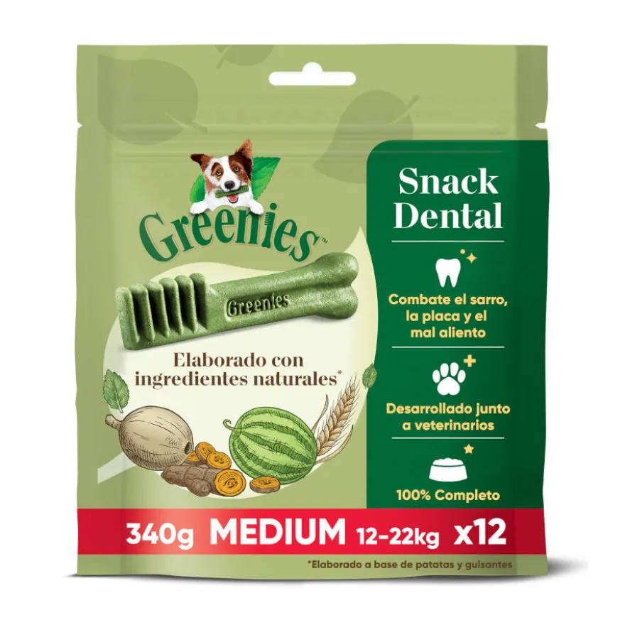 Greenies Medium Snacks Dentales Naturales para perros medianos