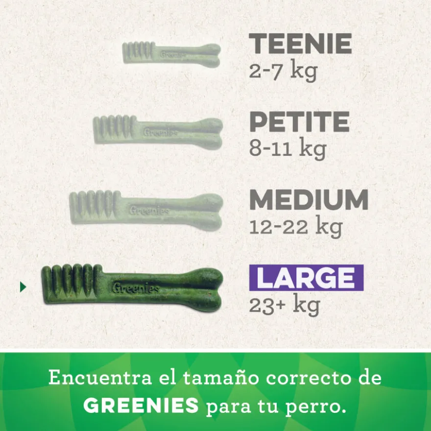 Greenies Snacks Dentales Naturales para perros grandes