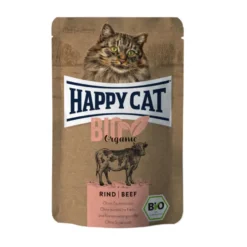 Happy Cat Adulto Bio Organic Vaca sobre en salsa