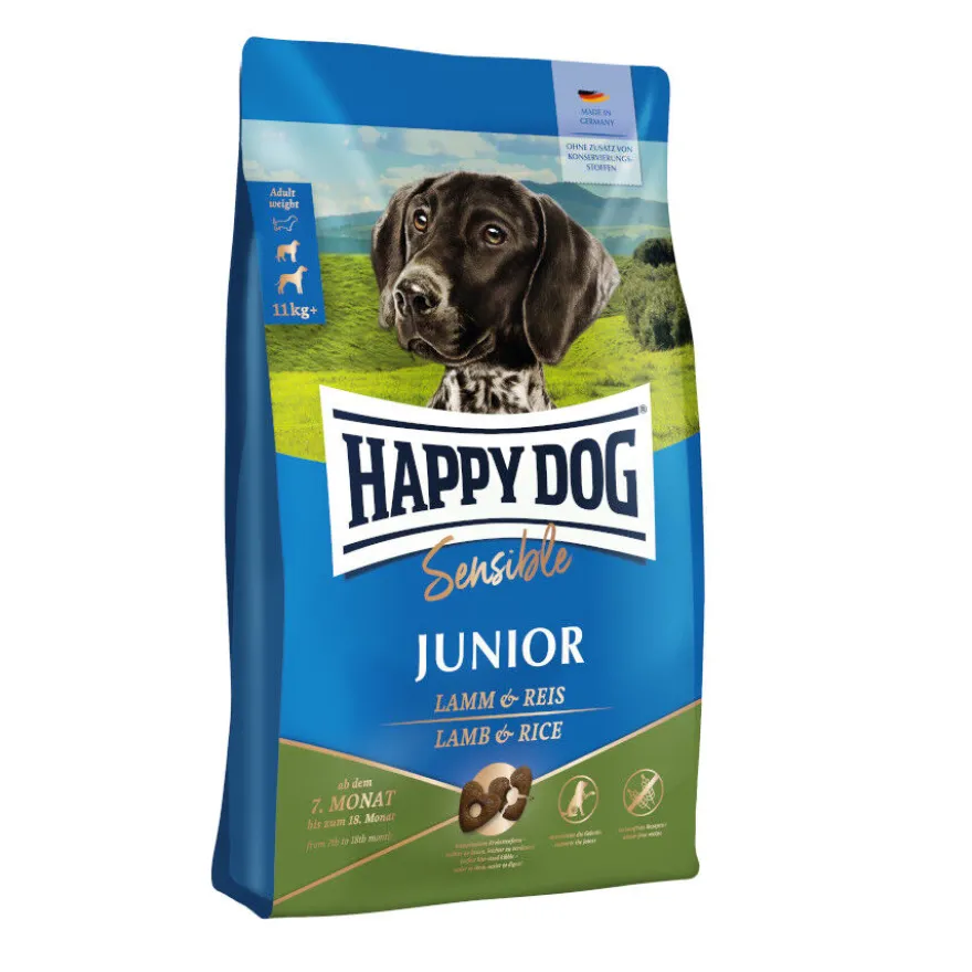 Happy Dog Junior Cordero y Arroz pienso