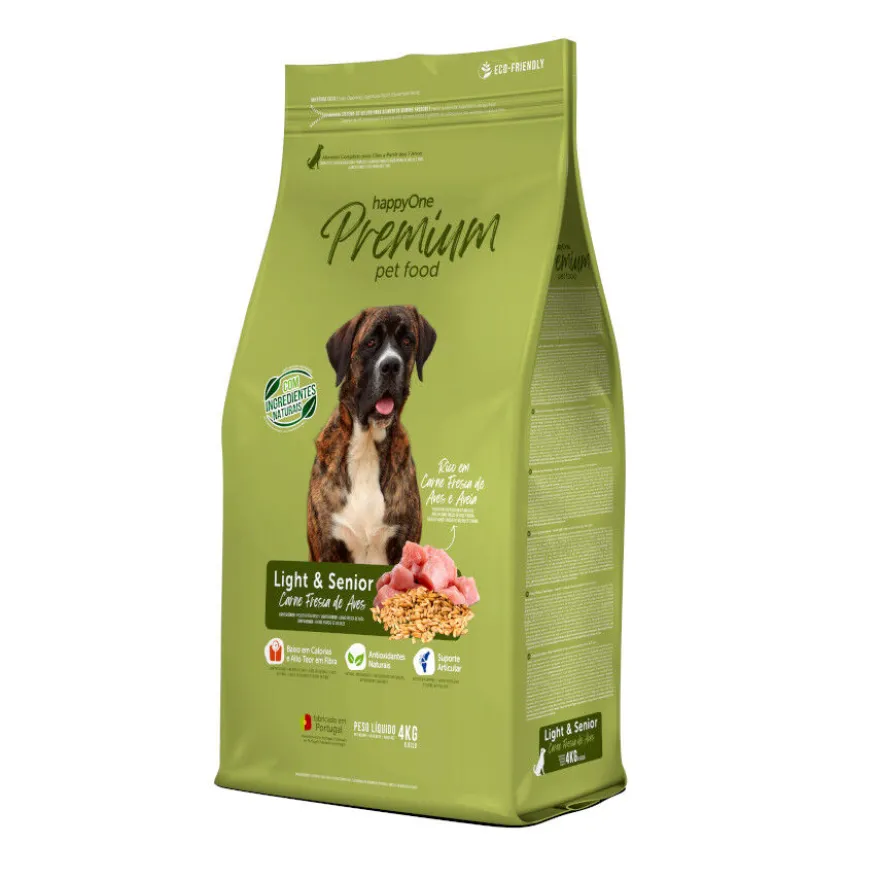 happyOne Premium Light & Senior Carne Fresca de Aves pienso para perros