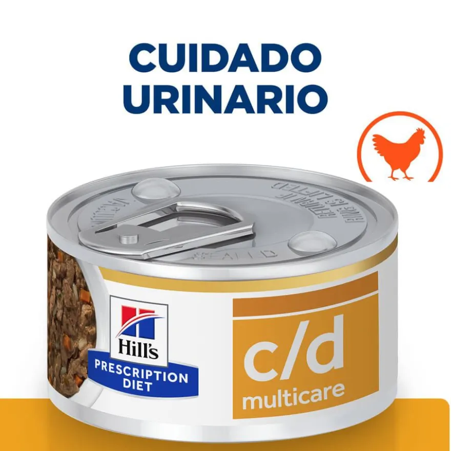Hill's Prescription Diet c/d Urinary Care Pollo lata para gatos