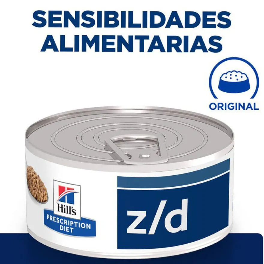 Hill's Prescription Diet Food Sensitives lata z/d para gatos