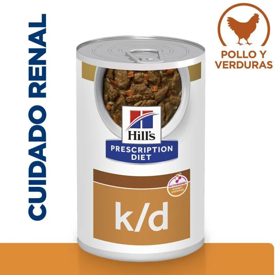Hill's Prescription Diet Kidney Care k/d Pollo y verduras en estofado lata para perros