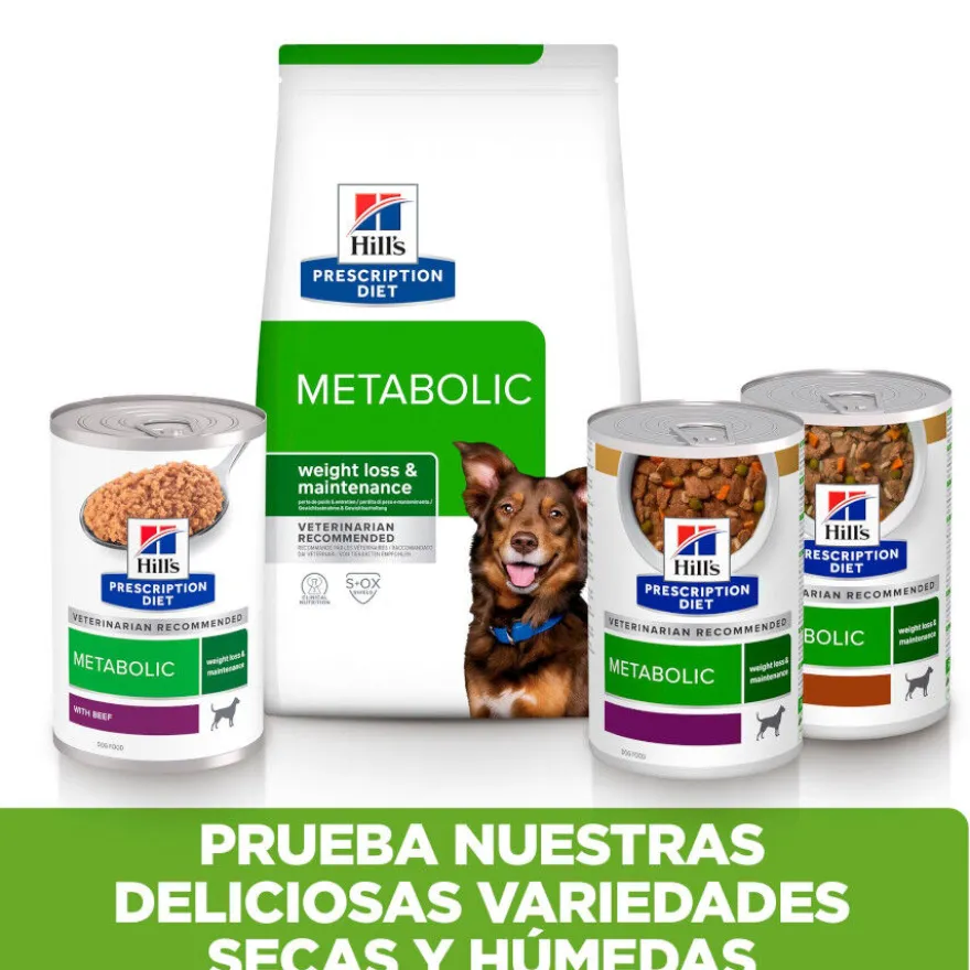 Hill's Prescription Diet Metabolic Vacuno y Verduras lata para perros