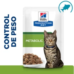 Hill's Prescription Diet Metabólico Control de Peso Pescado Sobre en Salsa para gatos