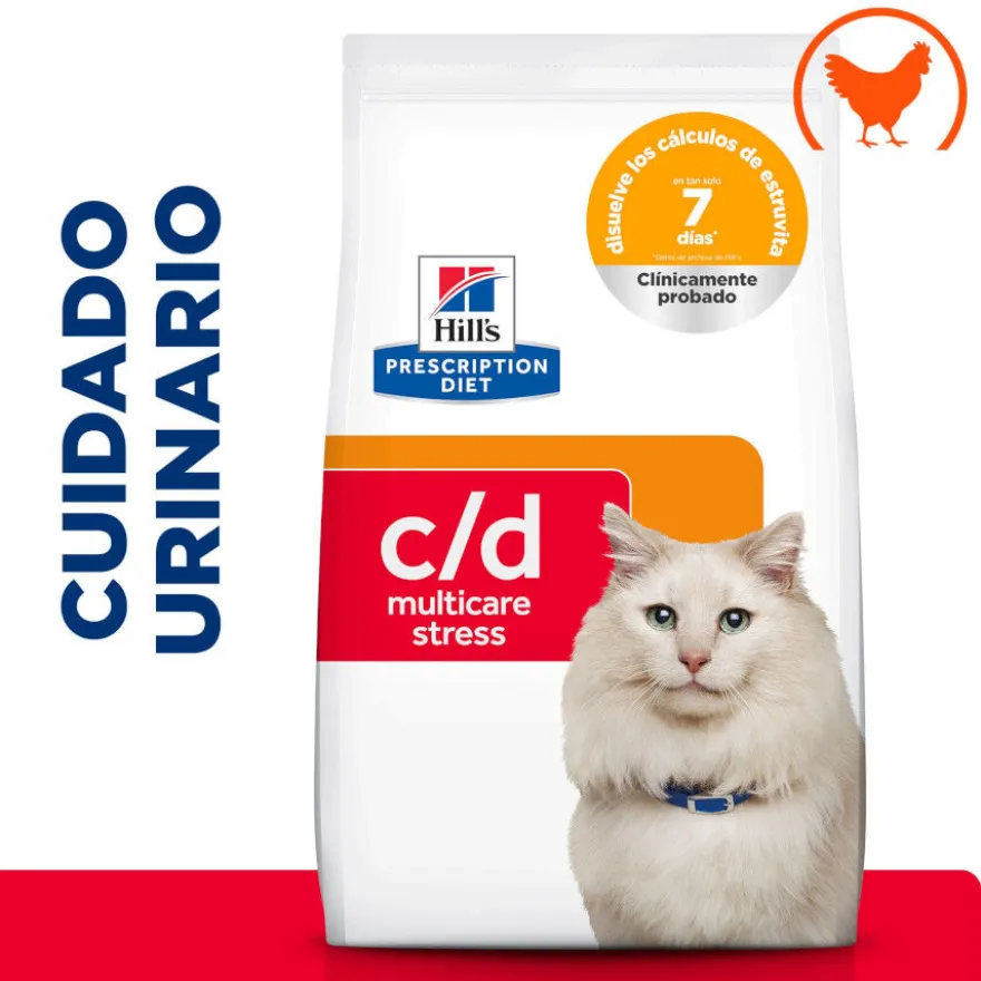 Hill's Prescription Diet Urinary Care c/d multicare stress pollo pienso para gatos