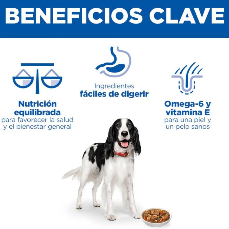 Hill's Science Plan Adult Estofado con vacuno y verduras lata para perros