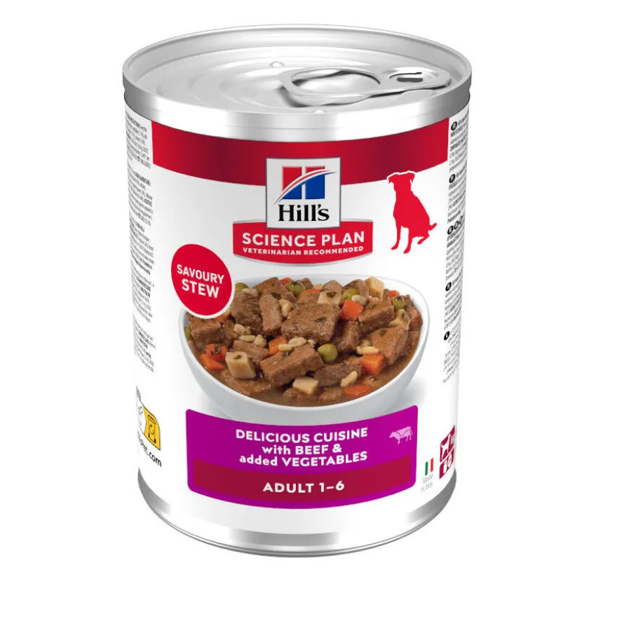 Hill's Science Plan Adult Estofado con vacuno y verduras lata para perros