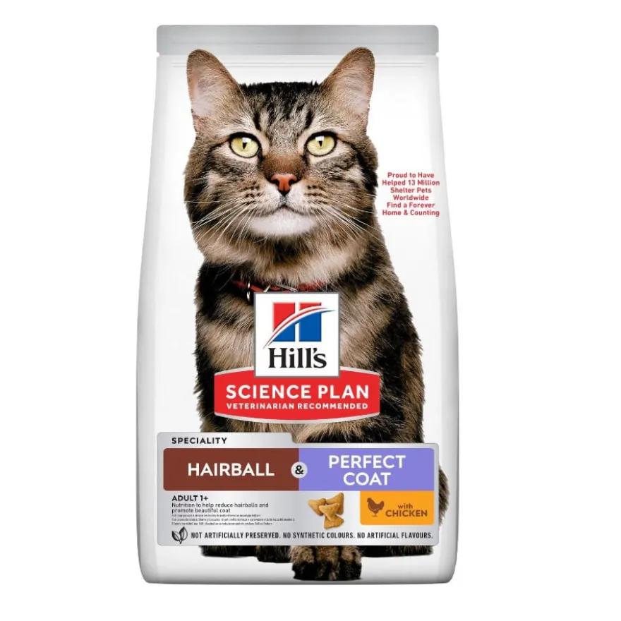 Hill's Science Plan Adult Hairball y Perfect Coat Pollo pienso para gatos