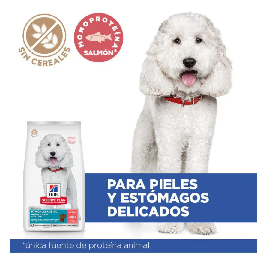Hill's Science Plan Adult Medium Hypoallergenic Salmón pienso para perros