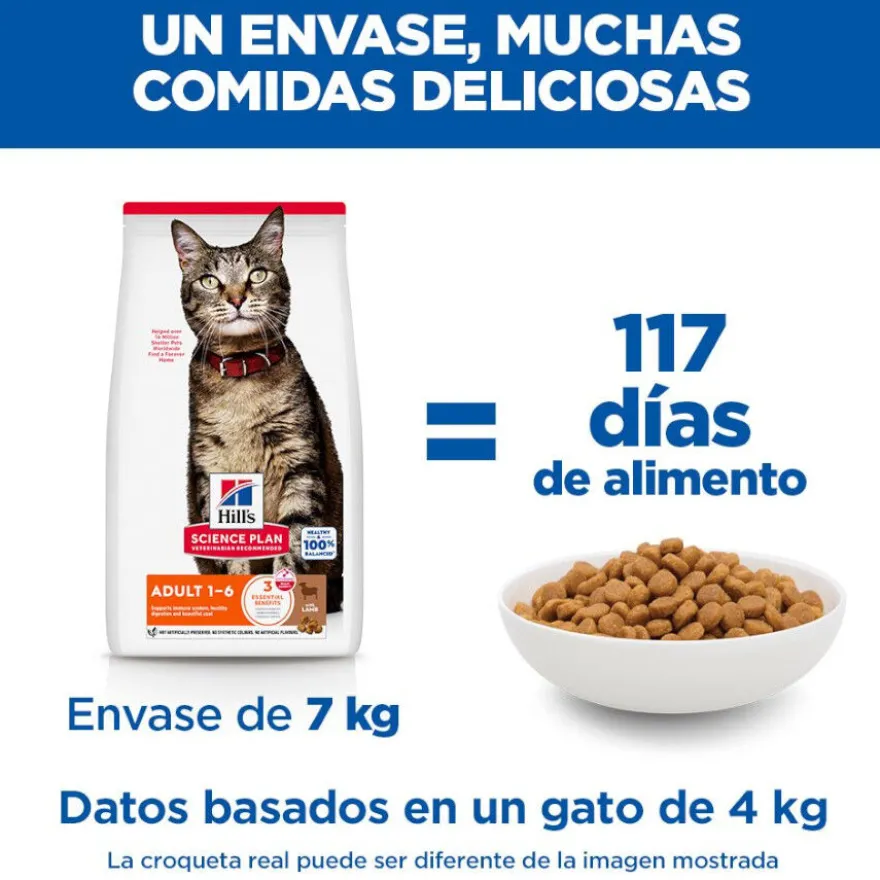 Hill's Science Plan Adult Pienso cordero y arroz para gatos