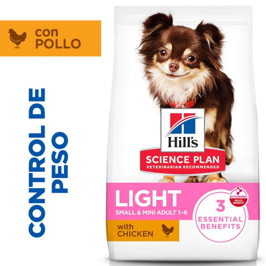 Hill's Science Plan Light Pienso Pollo para perros de razas pequeñas y mini