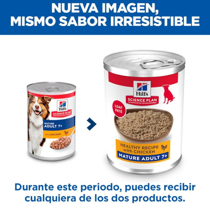 Hill's Science Plan Mature 7+ Adult pollo lata para perros