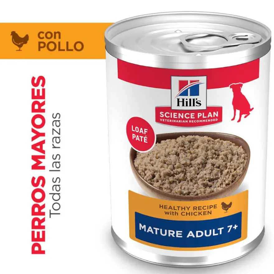 Hill's Science Plan Mature 7+ Adult pollo lata para perros