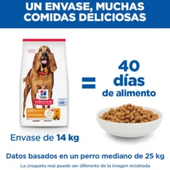 Hill's Science Plan Mature Adult Light Medium pienso pollo para perros de razas medianas