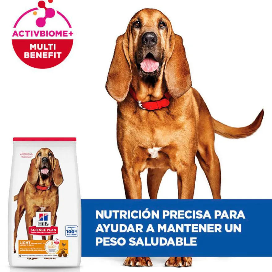 Hill's Science Plan Mature Adult Light Medium pienso pollo para perros de razas medianas