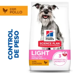 Hill's Science Plan Mature Adult Light Small & Mini pienso pollo para perros de razas pequeñas